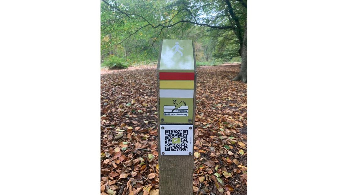 QR-routepaaltje.