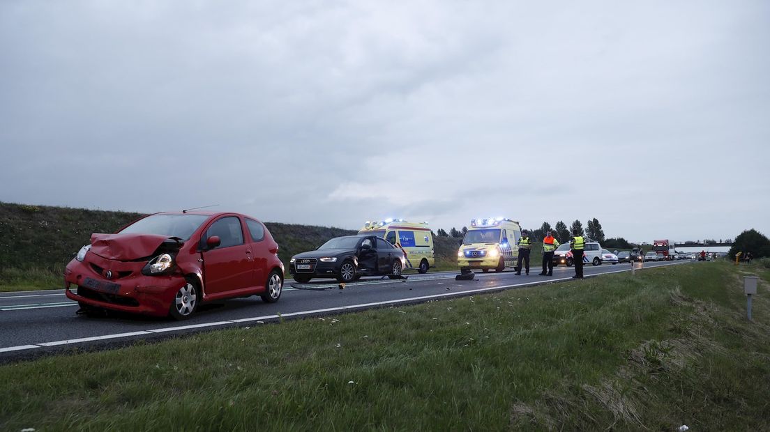 Ongeluk op de N50 bij Kampen