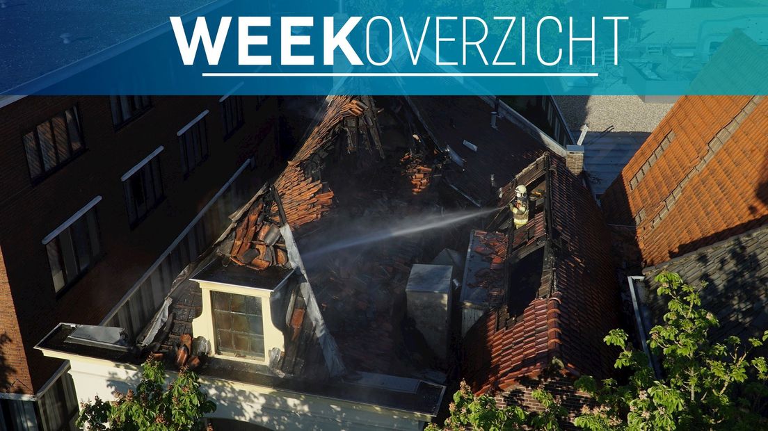 Grote brand in de binnenstad van Deventer