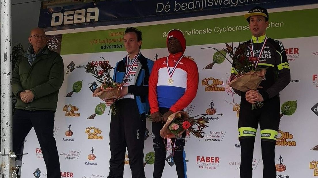 Joannathan Duinkerke op het podium