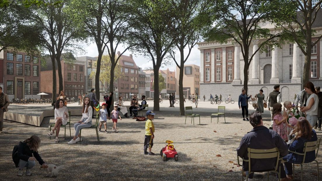 Nieuwe Grote Markt vanaf de oostzijde