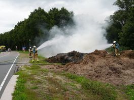Brand op N371 bij Meppel, weg richting Havelte weer open