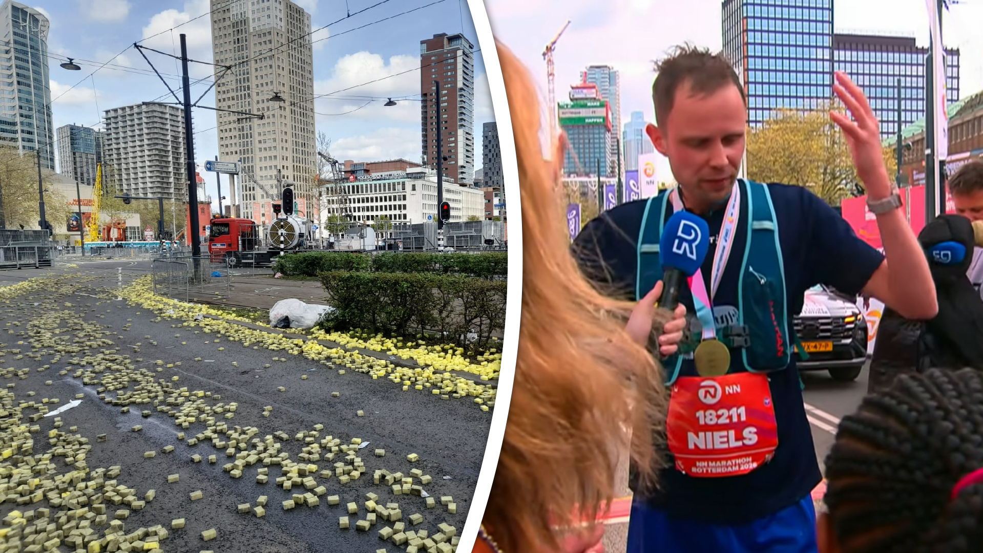 Niels is aangewezen als laatste loper van de NN Marathon Rotterdam