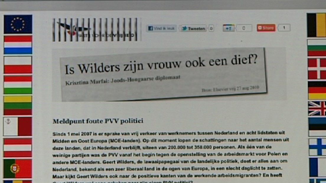 Website tegen PVV-meldpunt