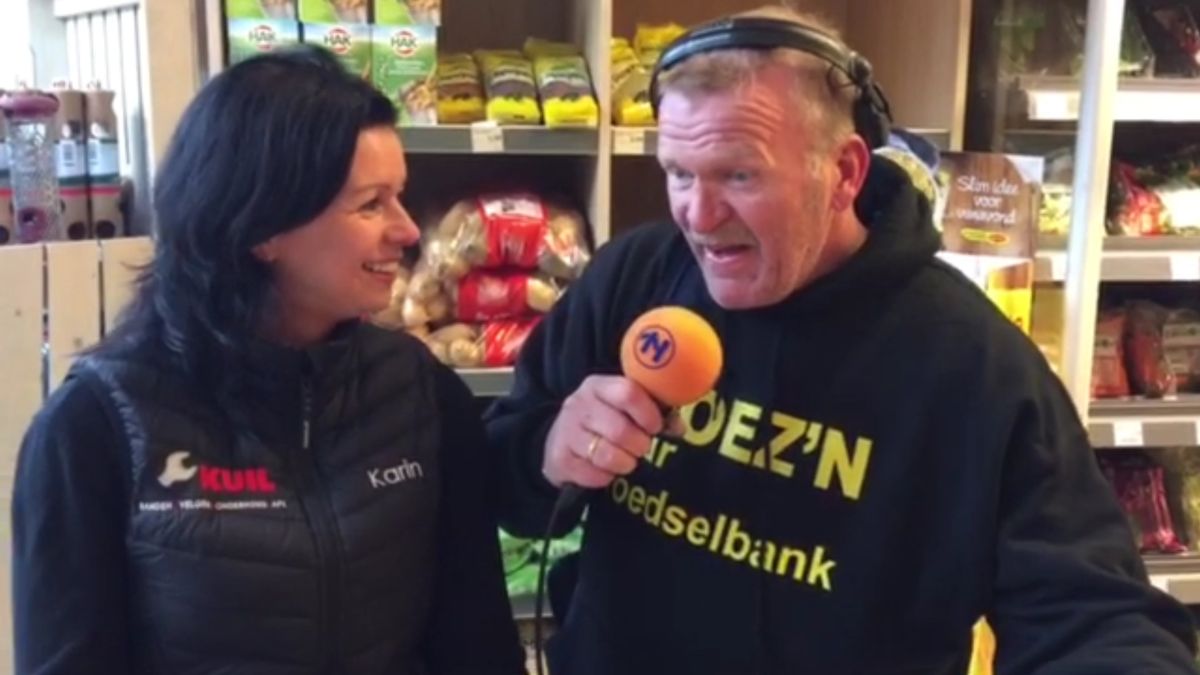 Henk de Haan en Karin Kuil broez'n door Spar in Aduard
