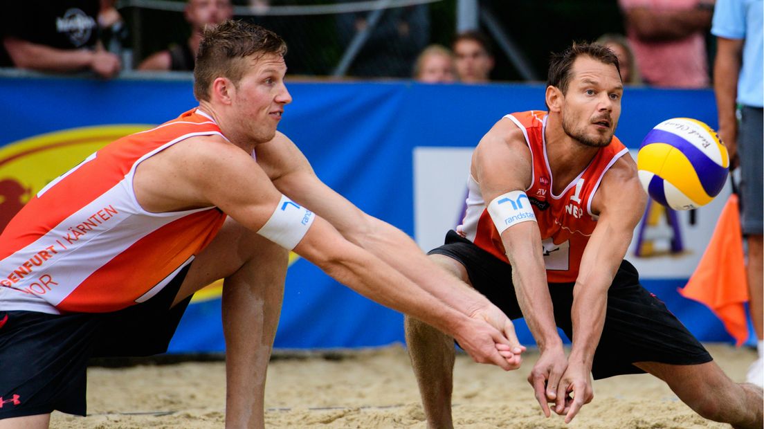 Christiaan Varenhorst en Reinder Nummerdor in Klagenfurt.