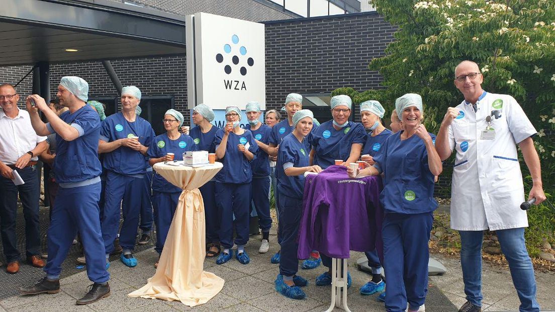Personeel van het Wilhelmina Ziekenhuis voerde deze zomer al actie (Rechten: RTV Drenthe/Dylan de Lange)