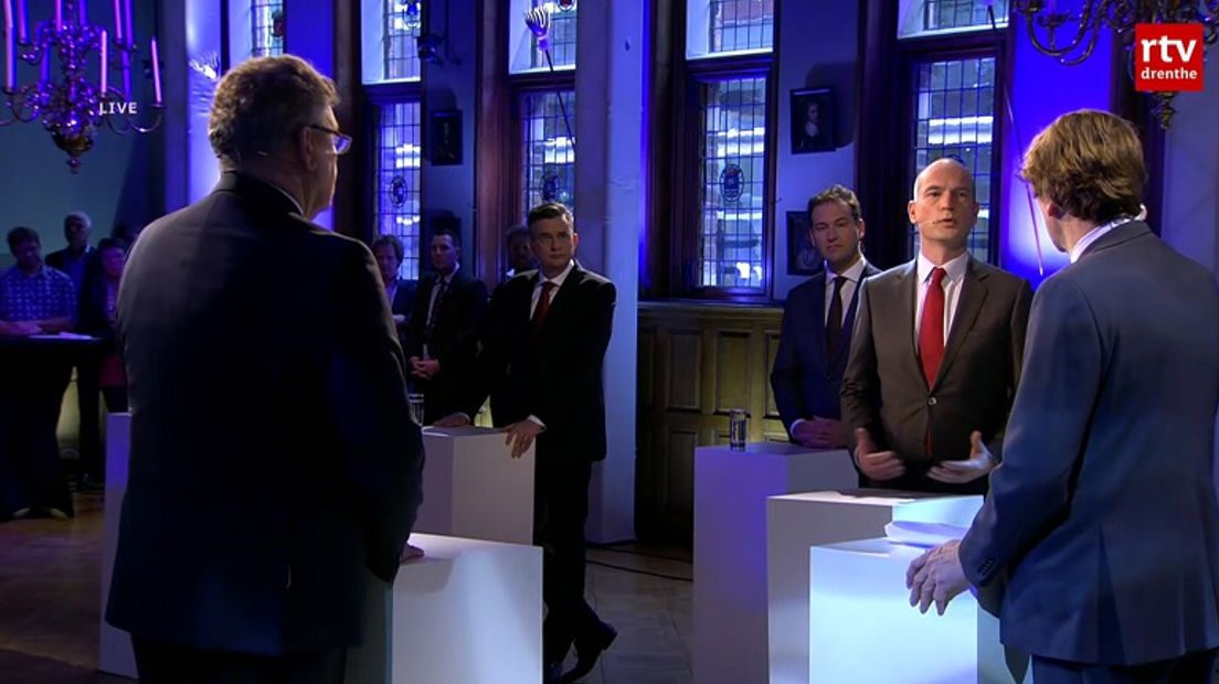 Het debat in Groningen (Rechten: RTV Drenthe)