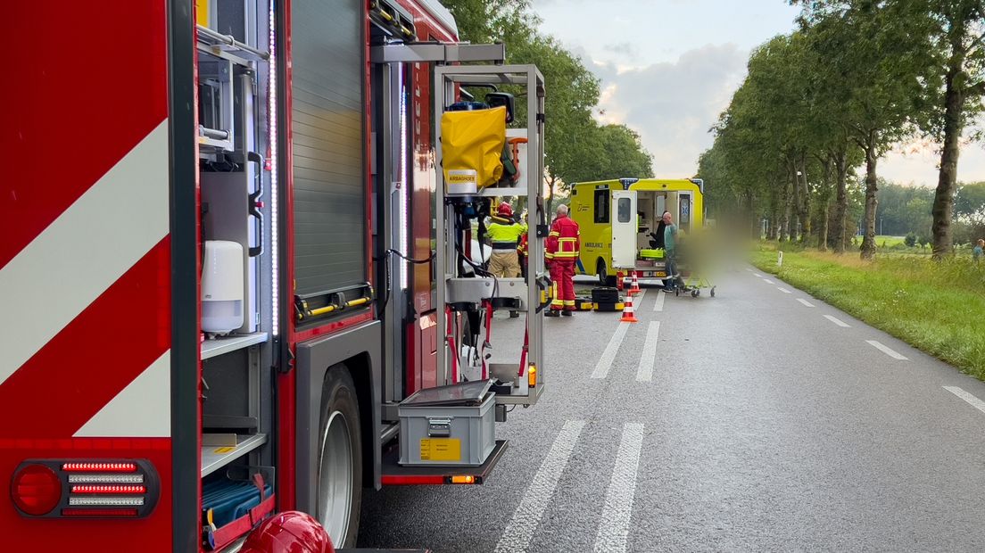 De hulpdiensten zijn ter plaatse in Noordhorn