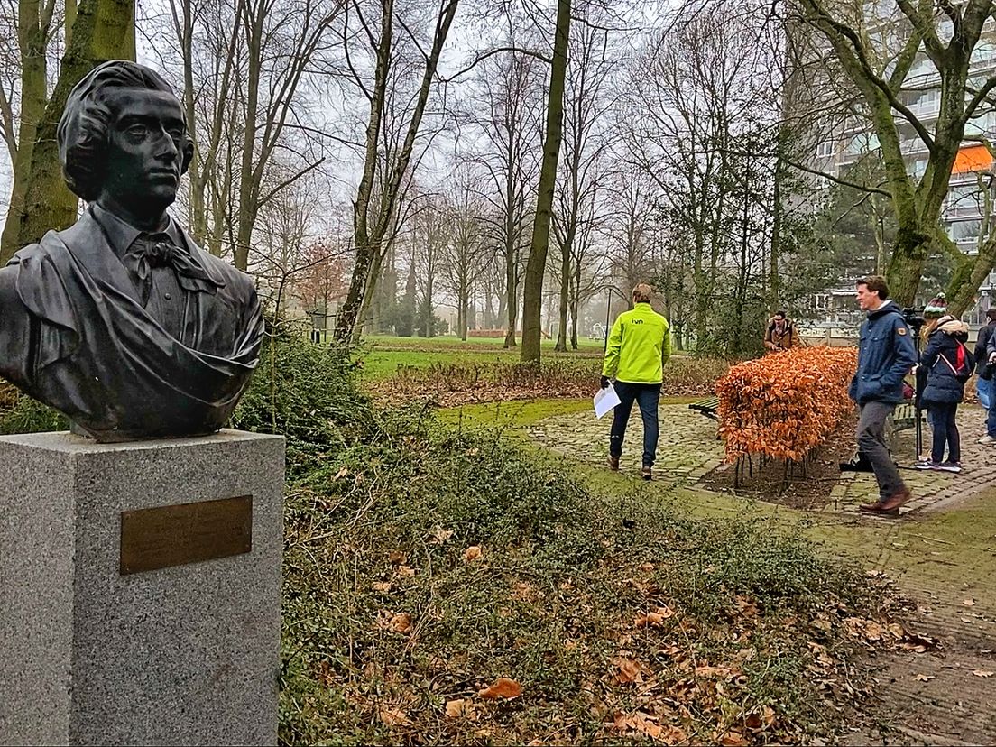 Achter de Chopinlaan in Schiedam Groenoord komt het eerste 'Tiny Forest' binnenkort