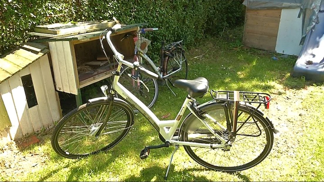 Puck haar nieuwe fiets.