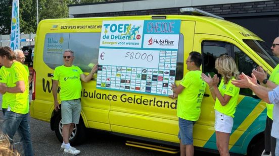 Toer de Dellen afgelast vanwege hitte, maar levert toch 58.000 euro op