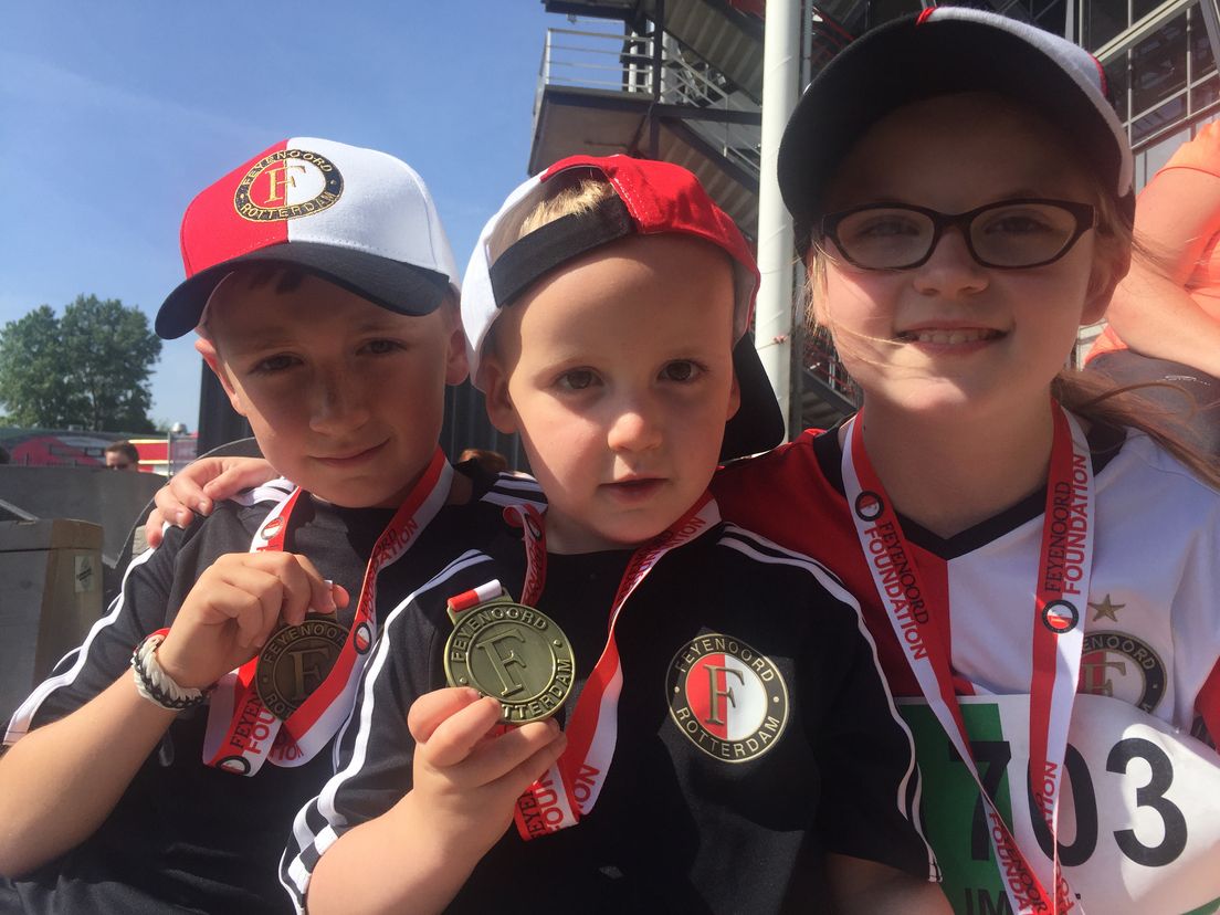 Drie van de jonge deelnemers