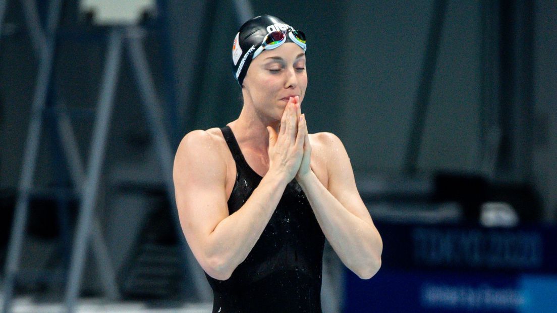 Femke Heemskerk tijdens de halve finale