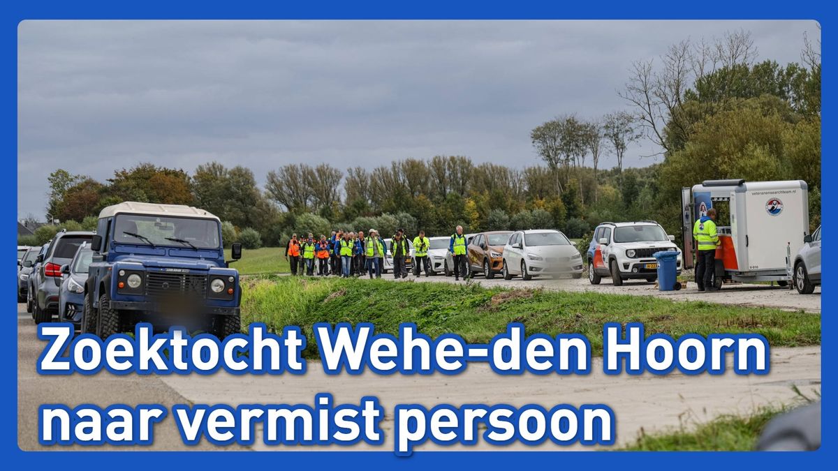 Zoektocht naar vermist persoon bij Wehe-den Hoorn