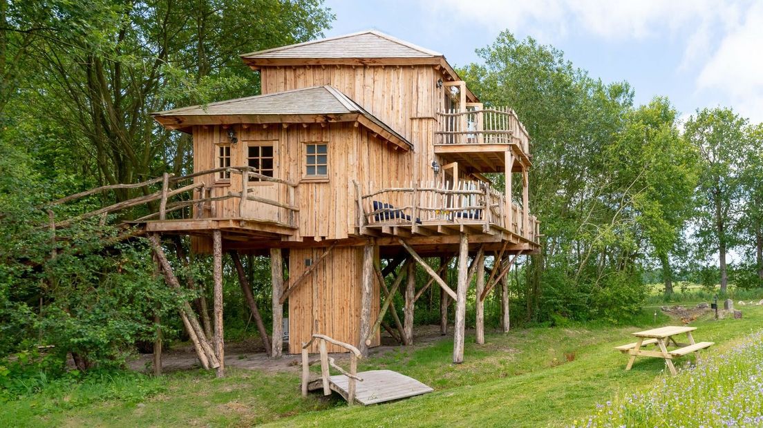 Bij Vipio kun je deze boomhut huren