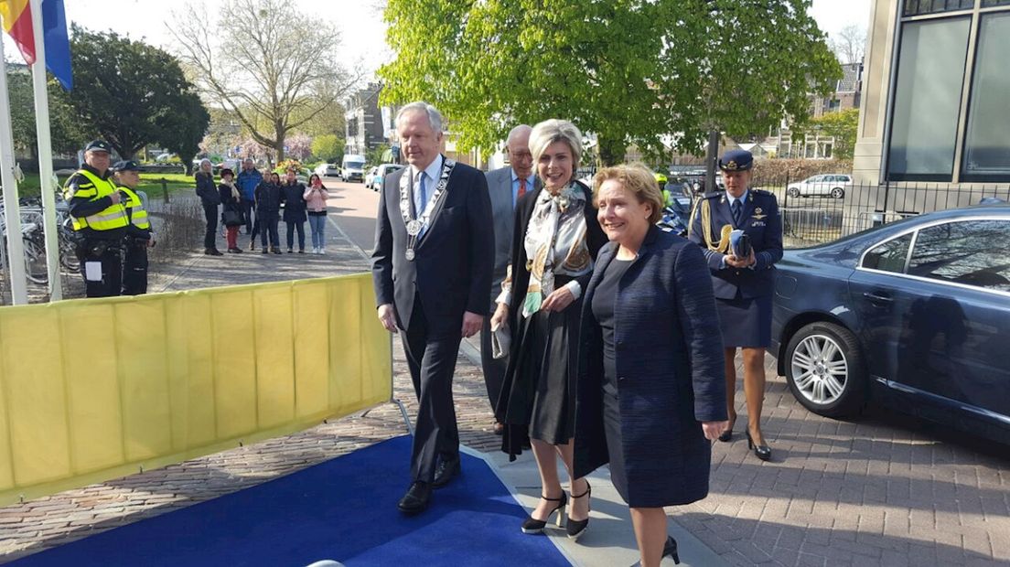 Prinses Laurentien bij de opening van de Stadkamer Zwolle