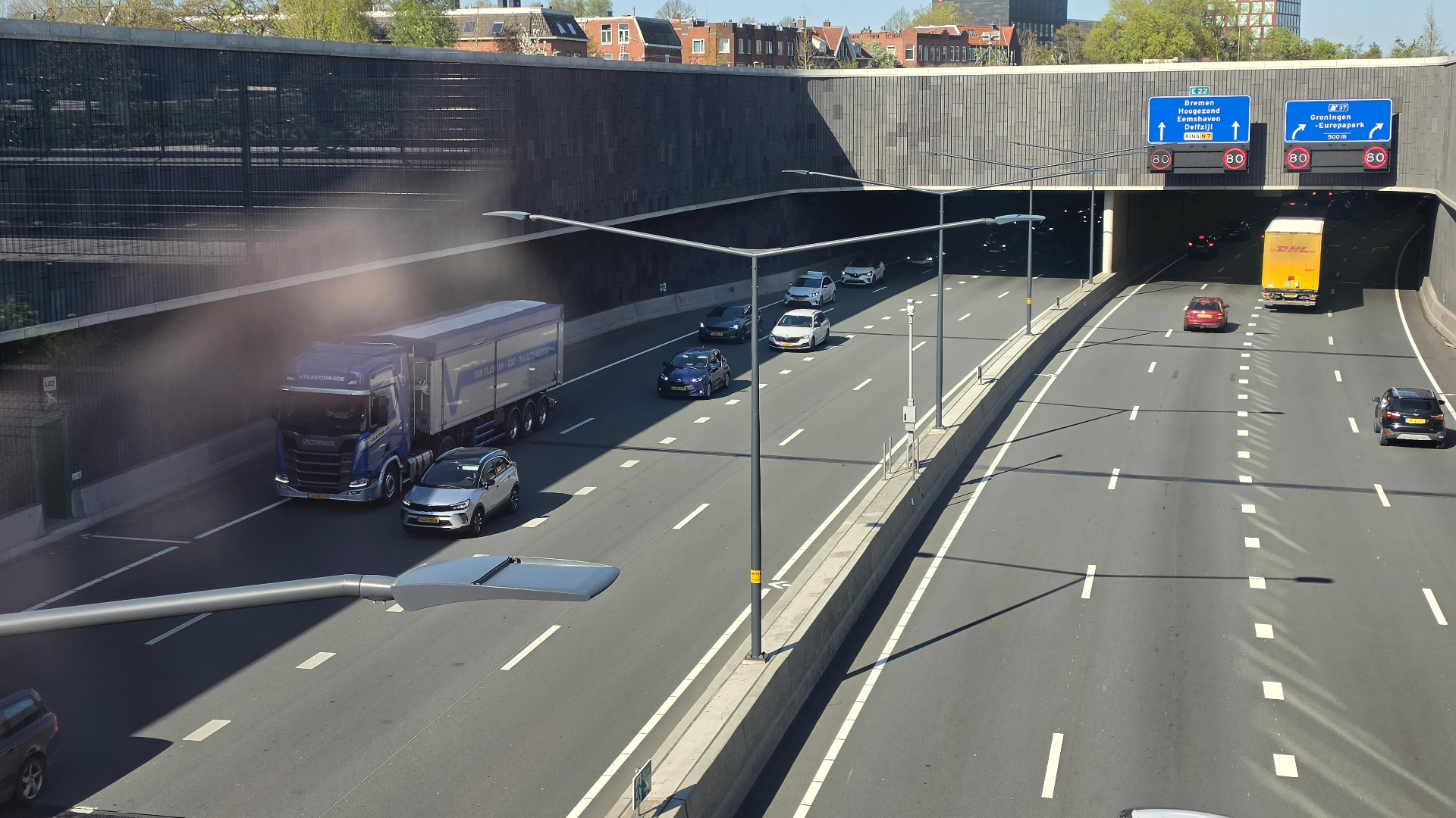 File door ongeluk op Ring Zuid.