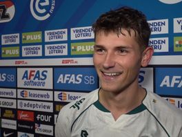 Lewis Schouten genoot van het voetballen tegen zijn teamgenoten