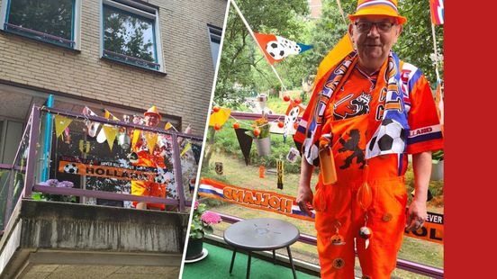 Dit oranje balkon in Arnhem valt op: ‘Ik ga helemaal los!’