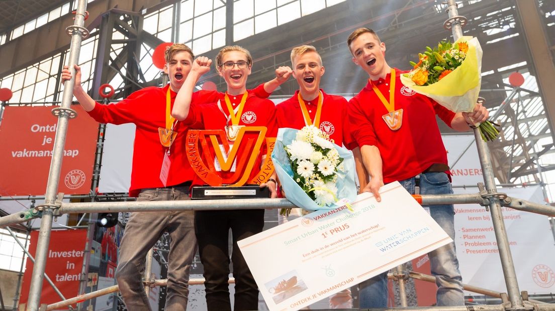 Vorig jaar werd de eerste prijs gewonnen door leerlingen van een school uit Delft (Rechten: Timon Jacobs)