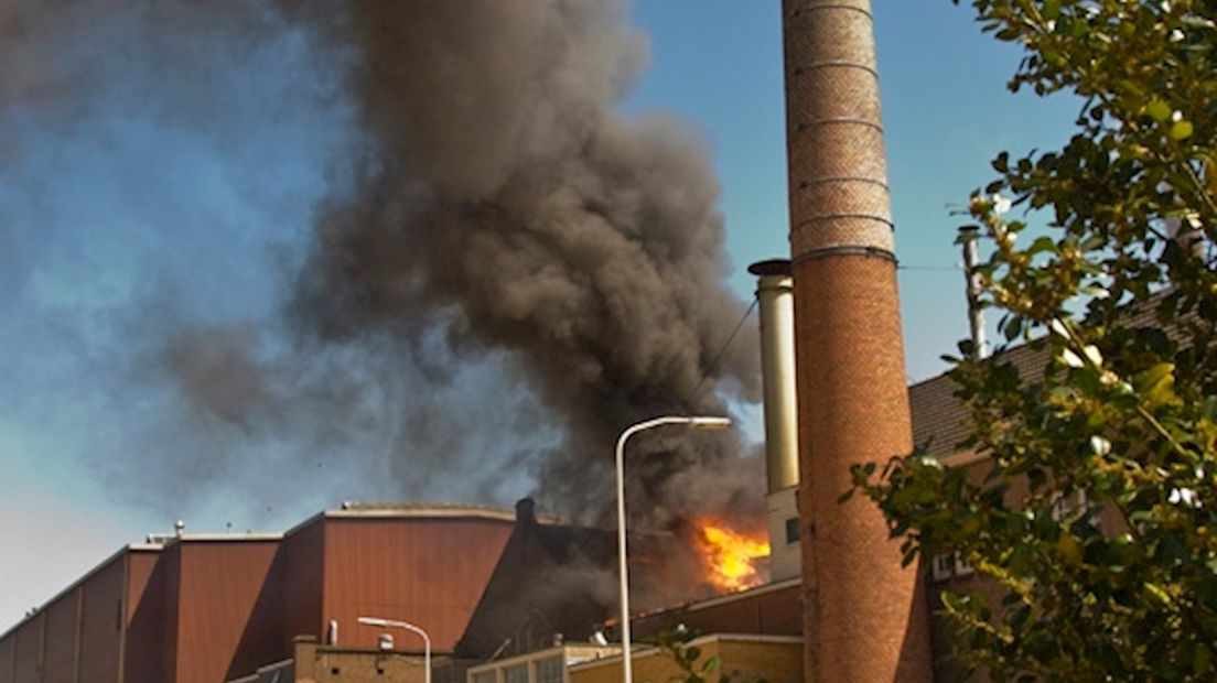 Grote brand bij Stork in Hengelo