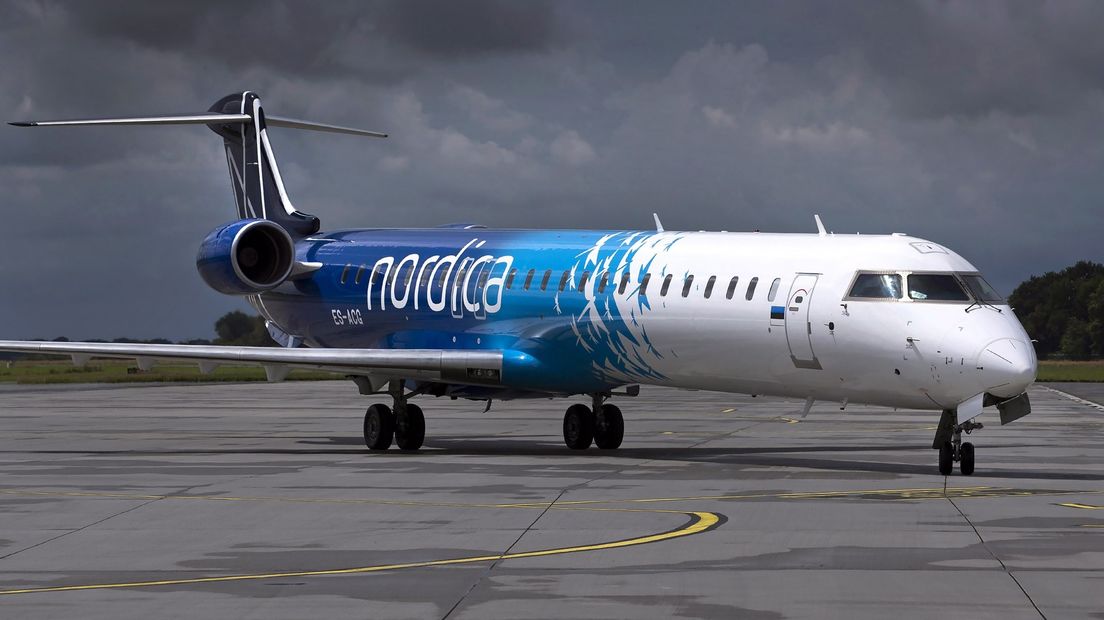 Een vlucht van Nordica op Groningen Airport Eelde heeft vrijdag opnieuw tot problemen geleid.