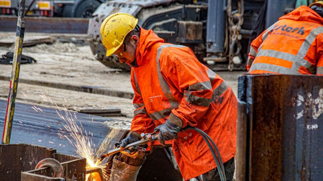 Werkzaamheden aan de zuidelijke ringweg in Stad