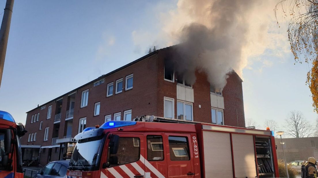 Brand in appartementencomplex Enschede