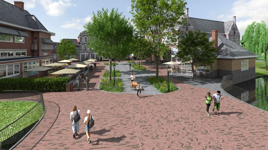 De Stationsweg en de Steenstraat worden getransformeerd tot fiets- en voetgangersgebied
