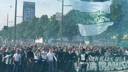 Kijk live mee naar FC Groningen-supporters in optocht naar Euroborg