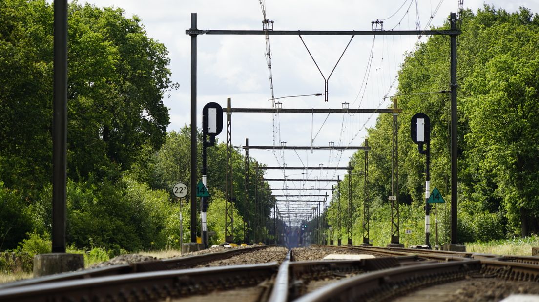 Huidige spoorverbinding (Rechten: RTV Drenthe/Andries Ophof)