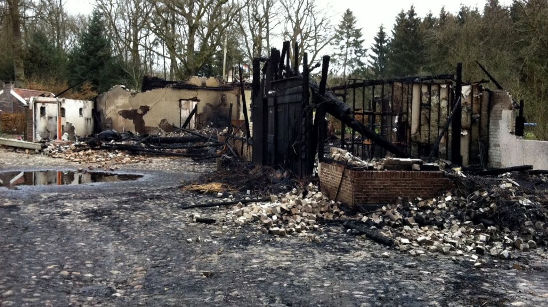 Overblijfselen boerderij Kamps in Rolde