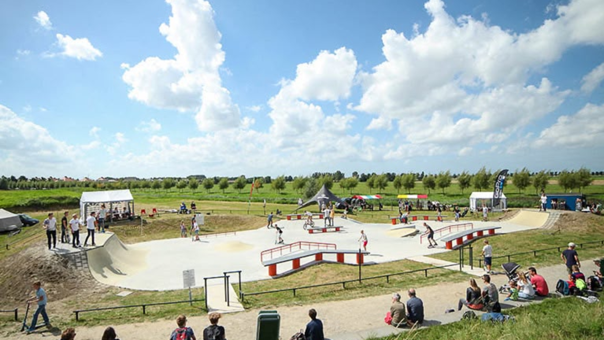 Het ging mis bij het skatepark bij het Vliedpark