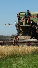 Oude combine werkt nog steeds