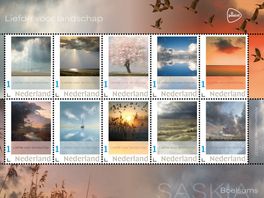 Drentse landschapsfoto's van Saskia Boelsums schitteren op postzegels