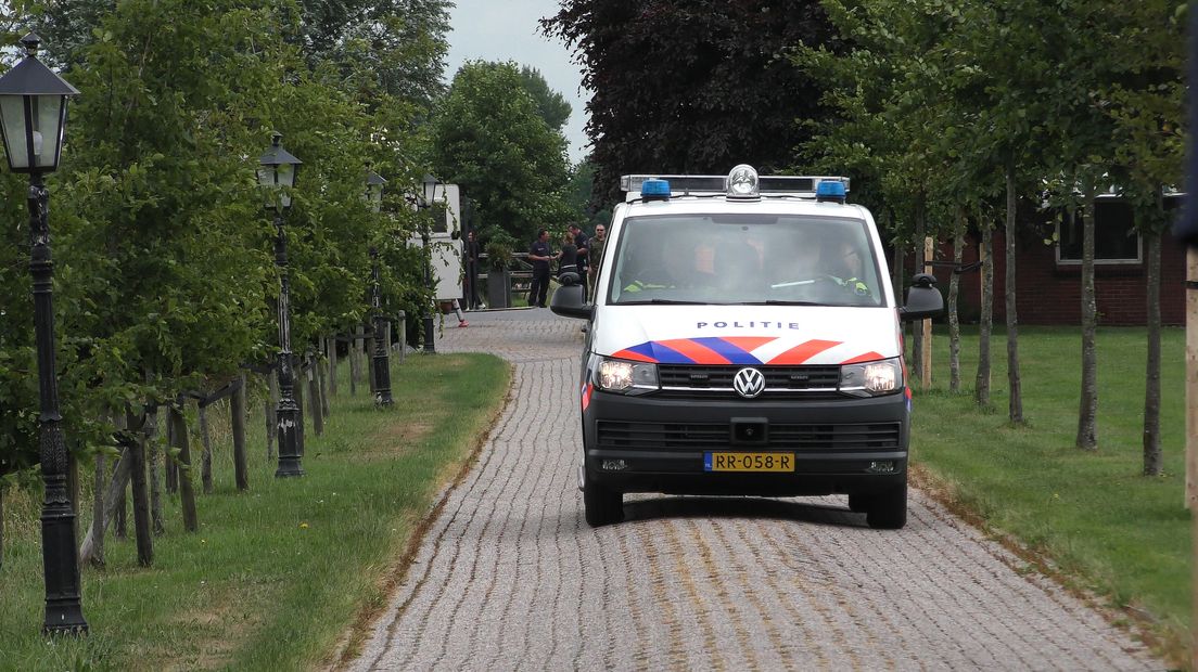 Aan de Witterweg in Assen was ook een inval (Rechten: Persbureau Meter)