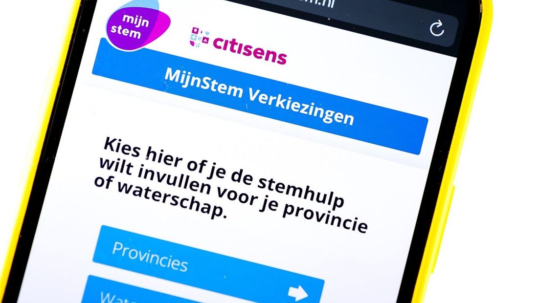 Onlinestemhulp MijnStem, een stemhulp voor de Provinciale Staten en voor de waterschappen