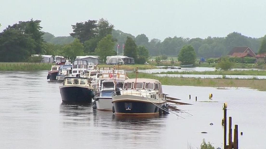 Vorig jaar was het waterpeil in de Vecht ook al erg hoog