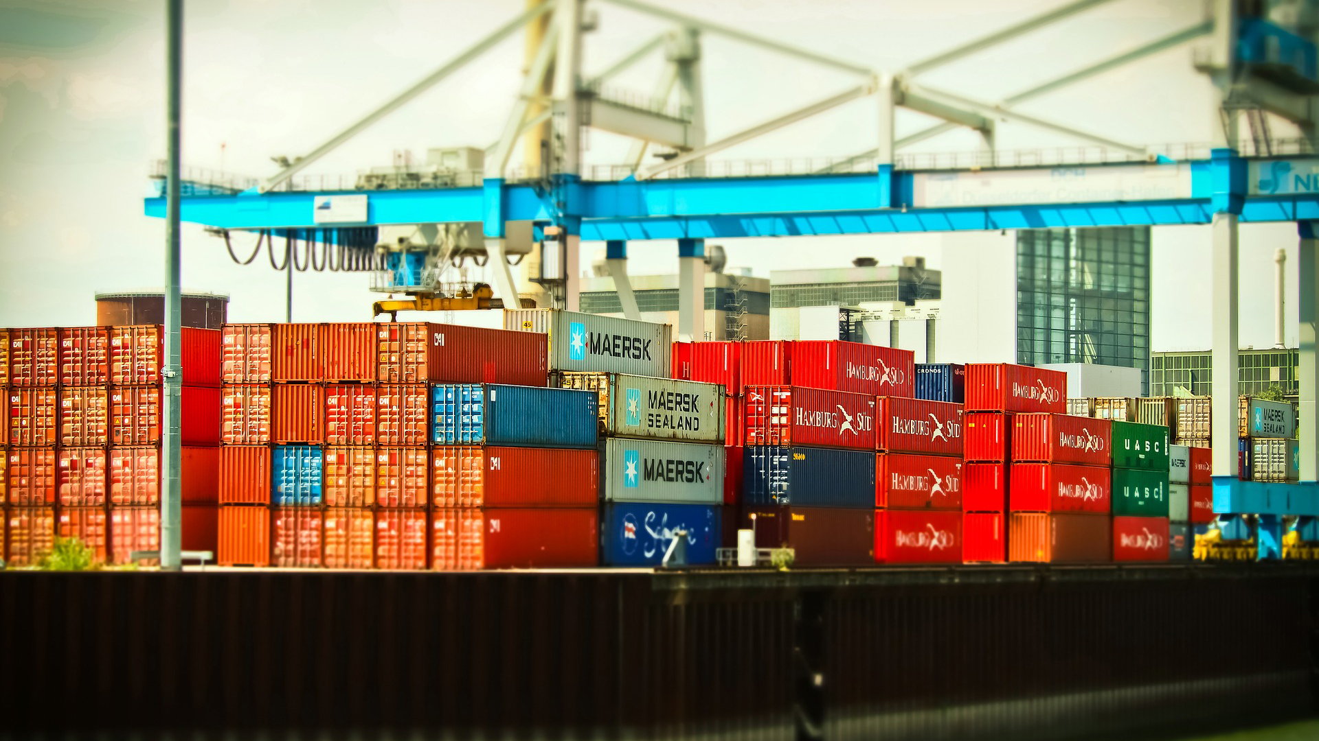 Containers in de Rotterdamse haven. Archieffoto