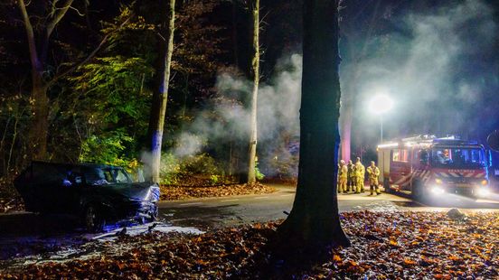 Automobiliste zwaargewond door botsing tegen boom in Uden, traumahelikopter naar ongeluk. Automobiliste zwaargewond door botsing tegen boom in Uden, traumahelikopter naar ongeluk.