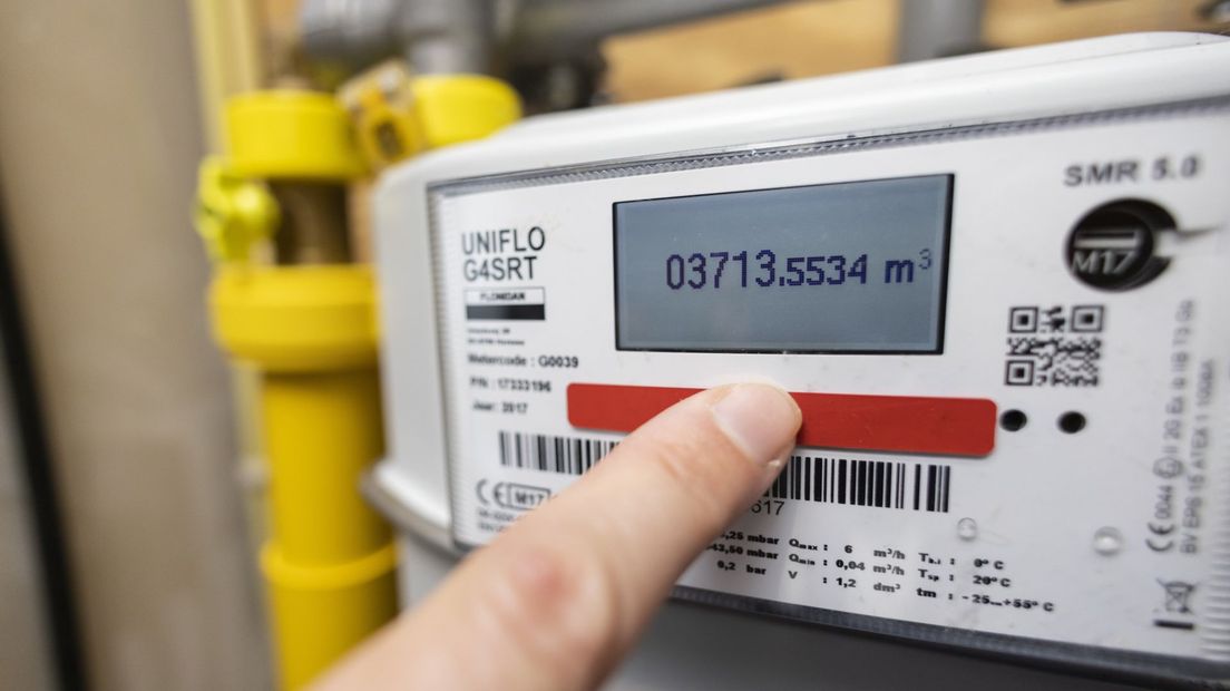 Een gasmeter in een woning