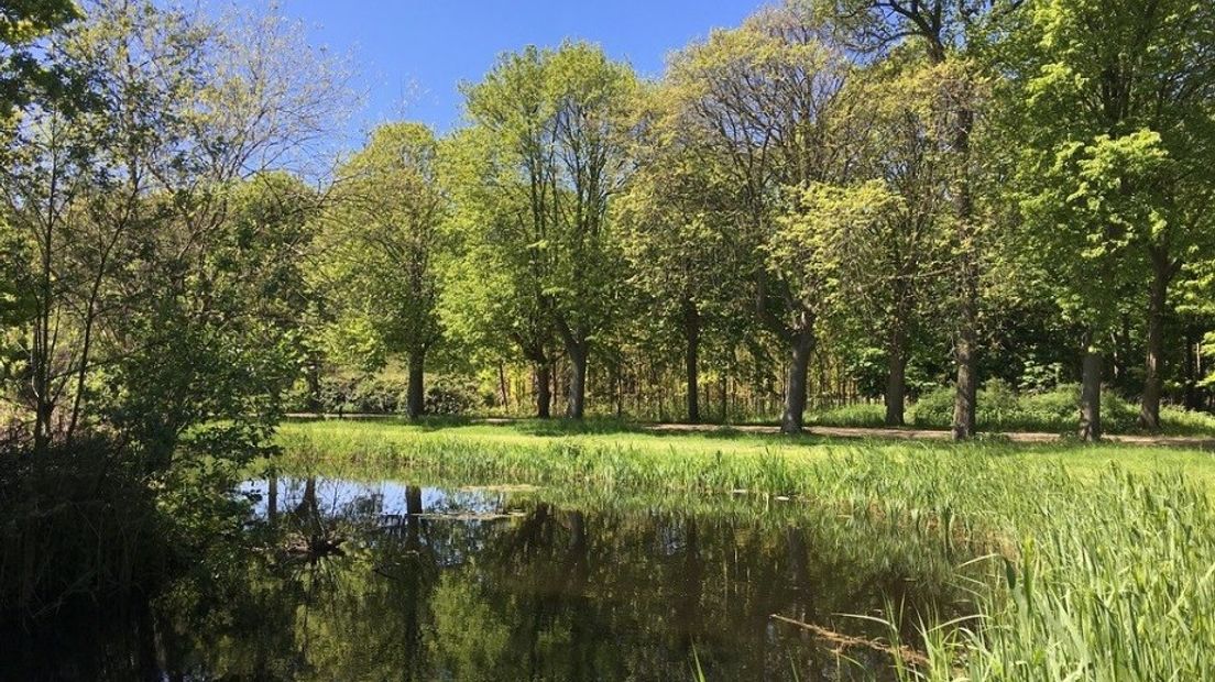 Slotgracht bij kasteel Westhove