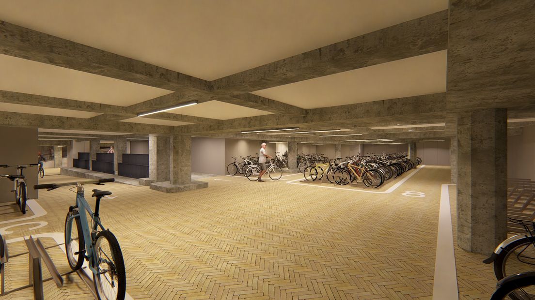Under de Costes komt in grutte fytsestalling