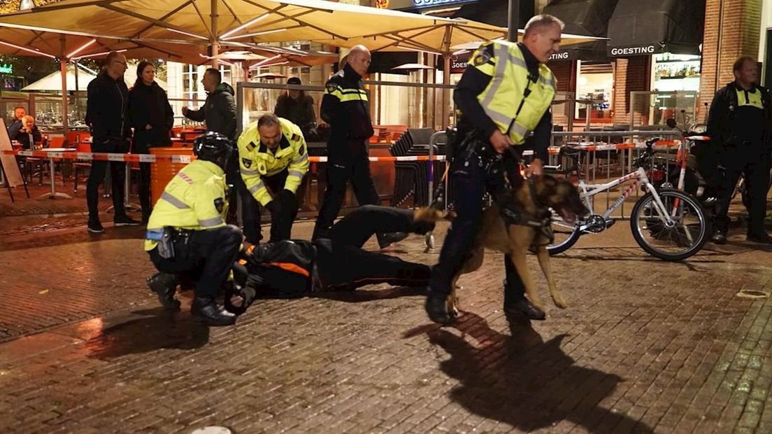 Politieoefening in Deventer