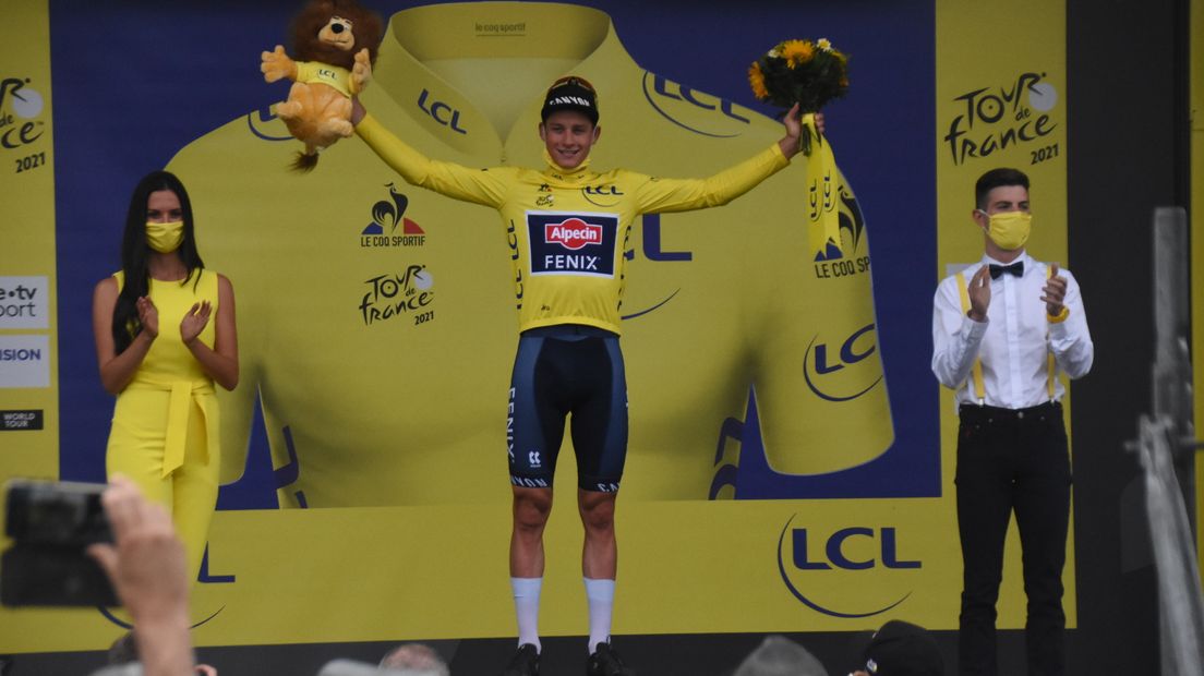 Gele trui van der Poel Tour de France