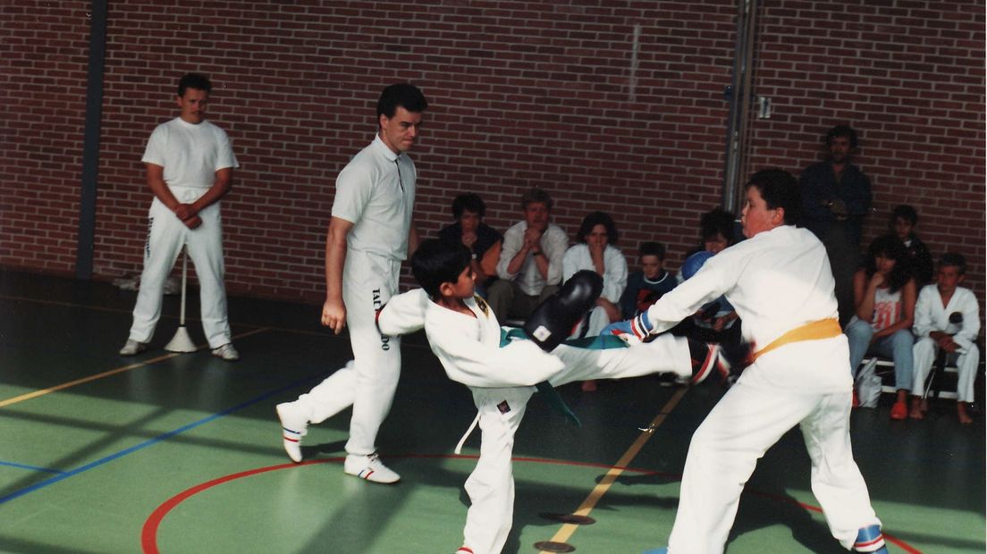 Frans Duijts op taekwondo