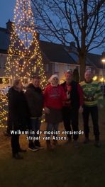 Asser straat in kerstsferen