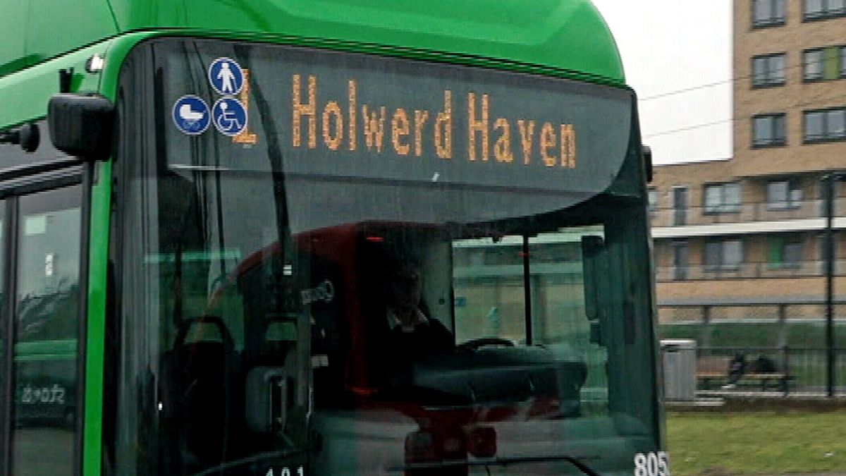 Komische fout zorgt voor verwarring: buslijn van Zuid-Holland naar 'Holwerd Haven'