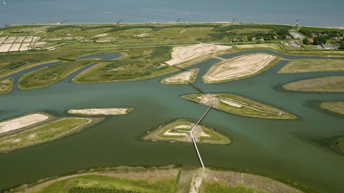 Het natuur- en recreatiegebied Waterdunen in 2020.